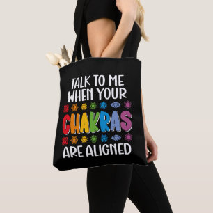 Bolso De Tela Háblame Cuando Tus Chakras Estén Alineados Diverti