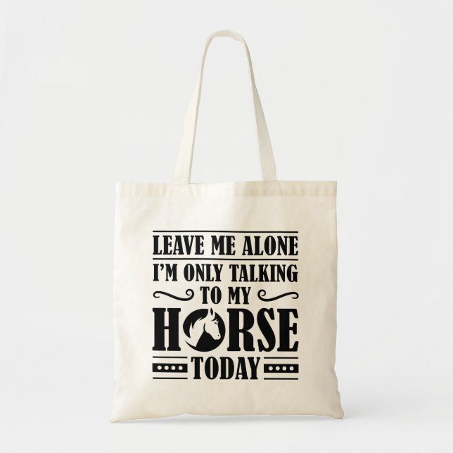 Bolso De Tela Hablando con mi caballo (Frente)