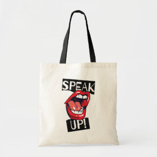 Bolso De Tela Hablar arriba