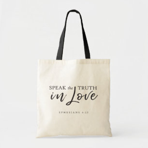 Bolso De Tela Hablar la verdad en el amor Efesios 4:15 Verso de 