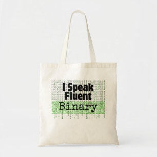 Bolso De Tela Hablo binario fluido.w