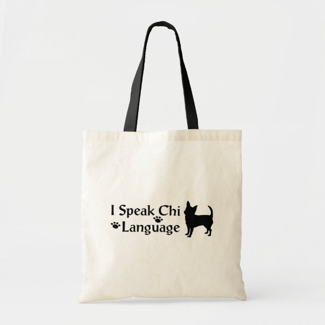 Bolso De Tela Hablo Chi Lenguaje Tote Bag (Frente)