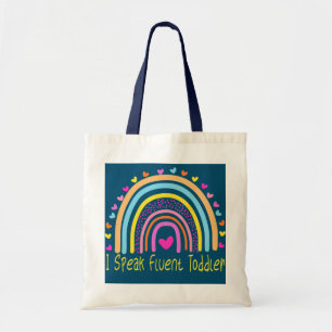 Bolso De Tela Hablo con fluidez de un niño pequeño maestro de cu