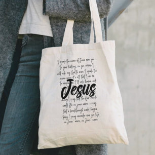 Bolso De Tela Hablo El Nombre De Jesús Sobre Ti Cristiano