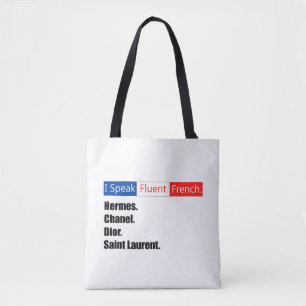 Bolso De Tela Hablo francés fluido