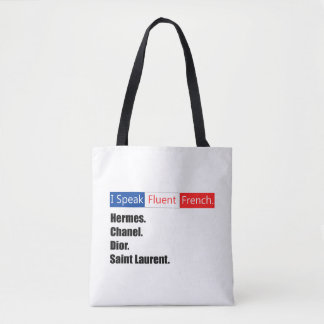 Bolso De Tela Hablo francés fluido