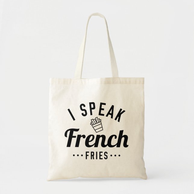 Bolso De Tela Hablo Fries Franceses (Frente)