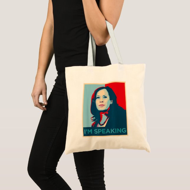 Bolso De Tela Hablo Kamala Harris (Anverso (producto))