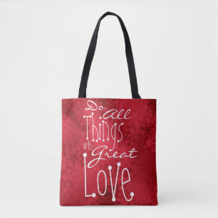 Bolso De Tela Hacer cosas con gran amor