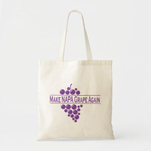 Bolso De Tela Hacer de nuevo la uva de Napa