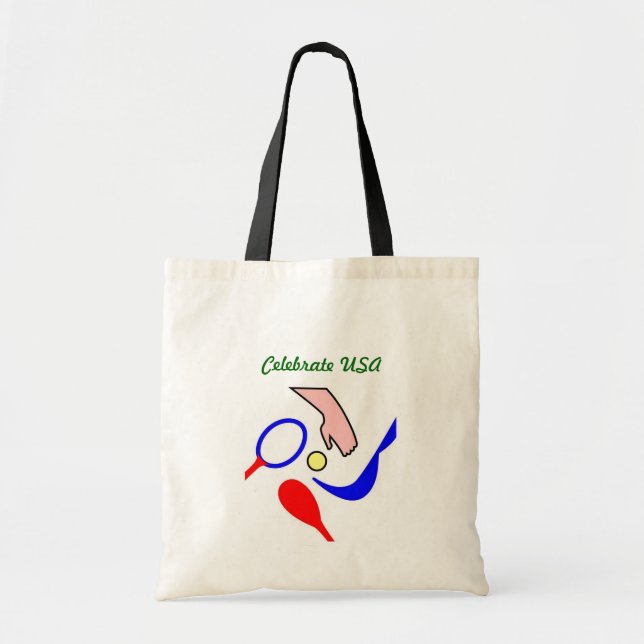 Bolso De Tela Hacer una raqueta - (Frente)