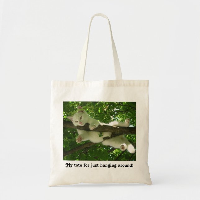 Bolso De Tela Hacia fuera en un gato del miembro (Frente)