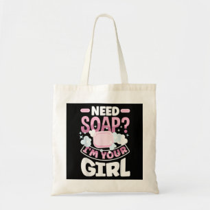 Bolso De Tela Haciendo jabón fabricante de jabón divertido