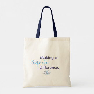 Bolso De Tela Haciendo una diferencia superior.