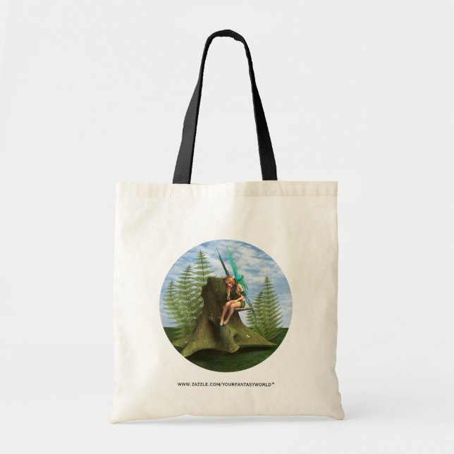 Bolso De Tela Hada atenta (Frente)