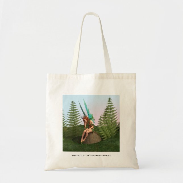 Bolso De Tela Hada atenta (Frente)