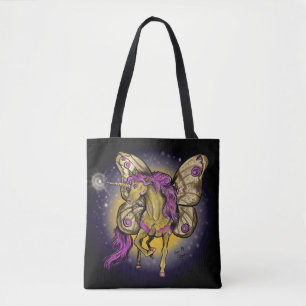 Bolso De Tela Hada Caballo Amarillo Emperador Moth