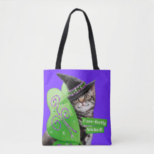 Bolso De Tela Hada de bruja gatita
