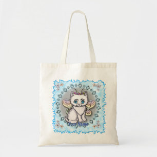 Bolso De Tela Hada de gato blanco