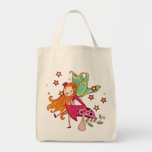 Bolso De Tela Hada de jardín en hongos