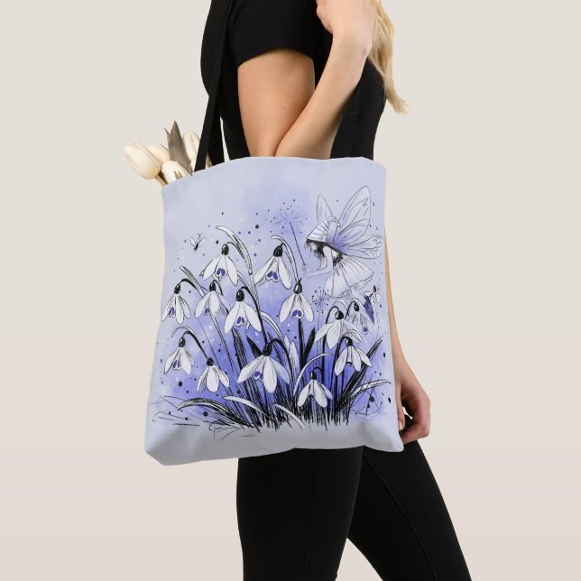 Bolso De Tela Hada de la campanilla de invierno (Detalle)