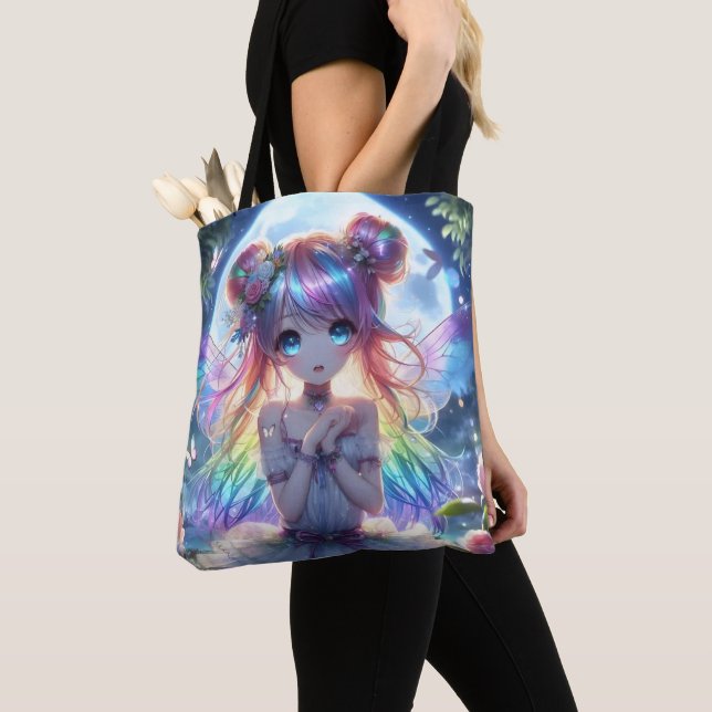 Bolso De Tela Hada de la luna cantante del pelo del arcoiris del (Detalle)