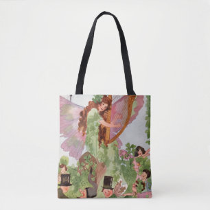 Bolso De Tela Hada de la Música Tocando Música