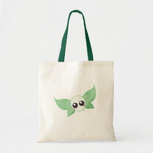 Bolso De Tela Hada del cráneo - verde