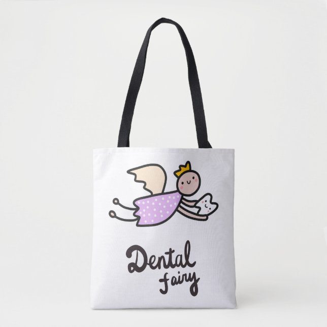 Bolso De Tela Hada dental (Anverso)