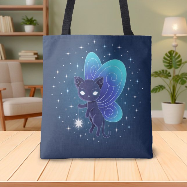 Bolso De Tela Hada Estrella Nocturna Pixie Gato (Subido por el creador)