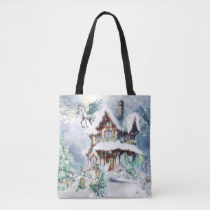 Bolso De Tela Hada mágica y caprichosa de Navidad