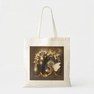 Bolso De Tela Hada Otoñal Adorable con Flores Brillantes