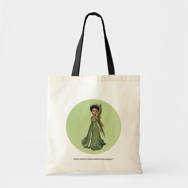 Bolso De Tela Hada Verde (Frente)