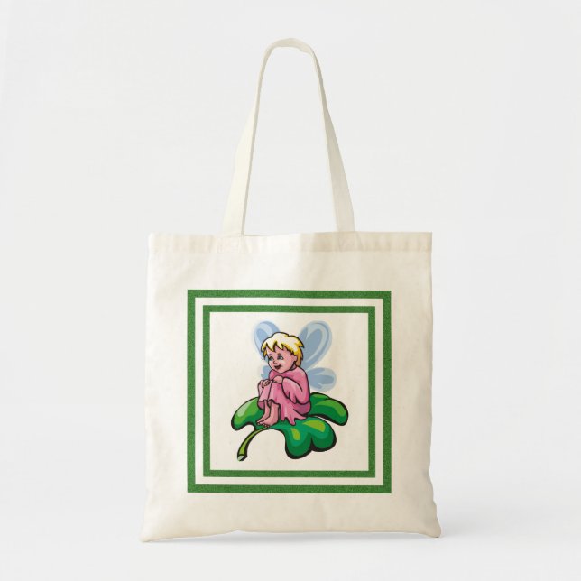 Bolso De Tela Hadas en un Clover - (Frente)