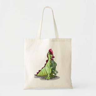 Bolso De Tela Hadrosauro Femenino Con Una Muñeca.