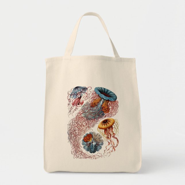 Bolso De Tela Haeckel Jellyfish (Frente)