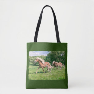 Bolso De Tela Haflinger Horses Cute Fotografías corrieron gracio