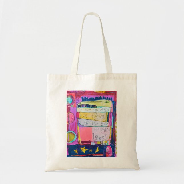 Bolso De Tela Haga el universo un tote del favor (Frente)