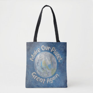 Bolso De Tela Haga nuestro planeta grande otra vez: Pare el