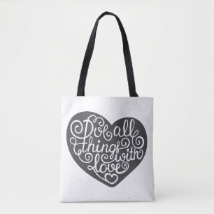 Bolso De Tela Haga todas las cosas con amor