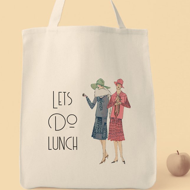 Bolso De Tela Hagamos el almuerzo damas vintage (Subido por el creador)