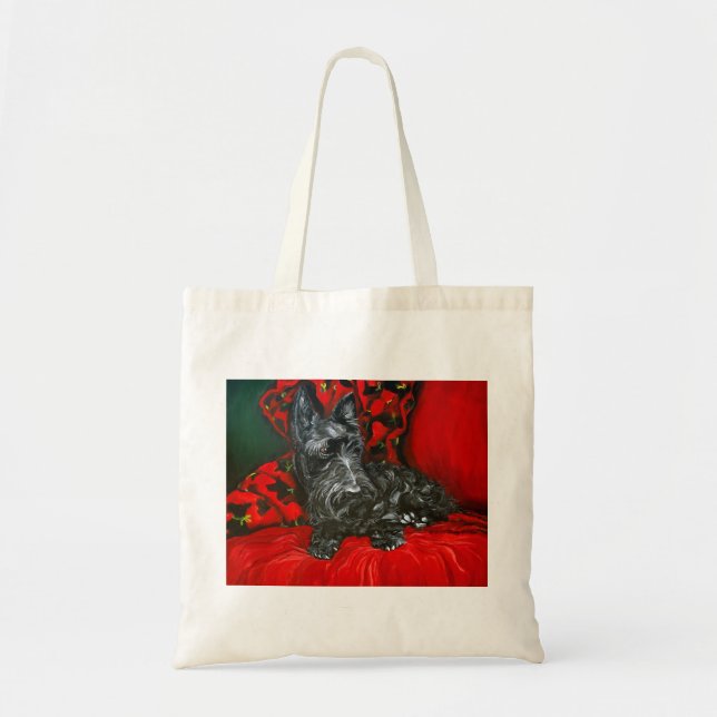Bolso De Tela Haggis Terrier escocés (Frente)