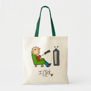 Bolso De Tela Hago clic las camisetas y los regalos