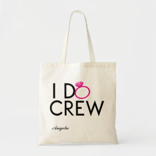 BOLSO DE TELA HAGO EL TOTE DE LA DAMA DE HONOR DEL EQUIPO