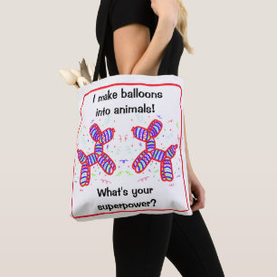 Bolso De Tela Hago los globos en el Twitter de los animales