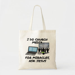 Bolso De Tela Hago Los Medios De La Iglesia Para Los Milagros Pr