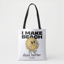 Bolso De Tela Hago que los días de playa sean mejores