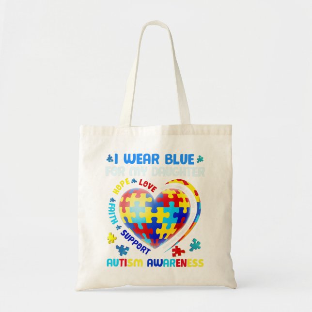 Bolso De Tela Hago una gran manera de mostrar amor y apoyo a fi (Frente)
