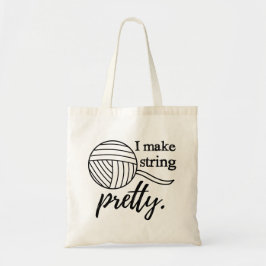 Bolso De Tela Hago Yarn de Bonito de cuerdas y artesanías