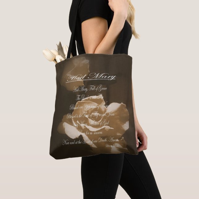 Bolso De Tela Hail Mary Prayer (Detalle)